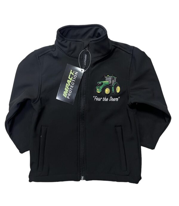 KIDS IMPACT SOFTSHELL JACKET - GREEN TRACTOR - Murray Excel