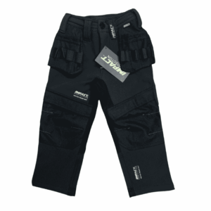KIDS IMPACT SOFTSHELL TROUSERS - GREY/BLACK