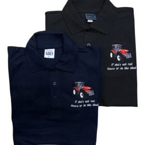 MEN'S POLO T-SHIRT - RED TRACTOR