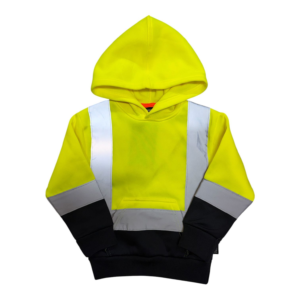 HI-VIS IMPACT KIDS HOODIE - YELLOW