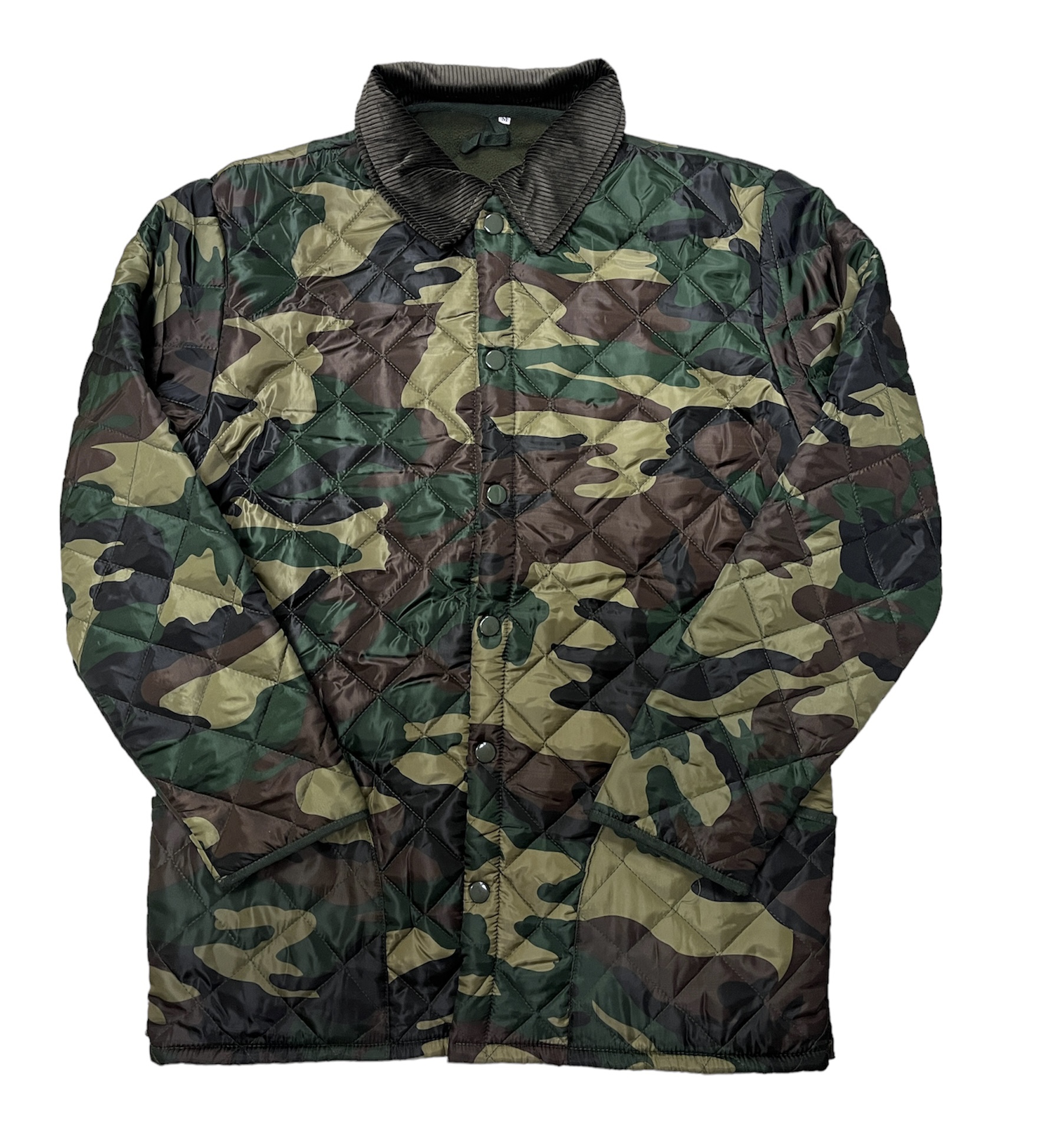 MEN'S FLEECE LINED CAMO JACKET - GREEN - Murray Excel