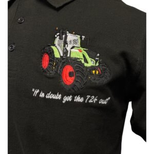 724 POLO T-SHIRT - BLACK