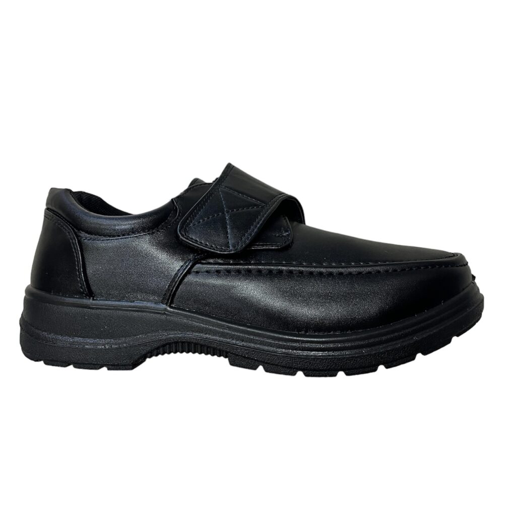 MEN'S CHARLES SOUTHWELL VELCRO SHOE / STUART - BLACK - Murray Excel