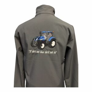 MEN'S BLUE TRACTOR JACKET LOGO BACK - GREY