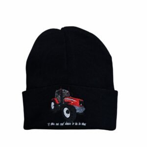 6480 TRACTOR BEANIE HAT - BLACK