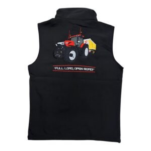 "FULL LOAD OPEN ROAD" SOFTSHELL GILET - BLACK