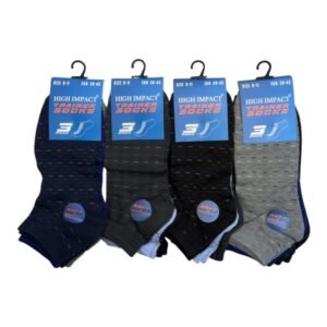 HIGH IMPACT 12PK TRAINER SOCKS - ASSORTED