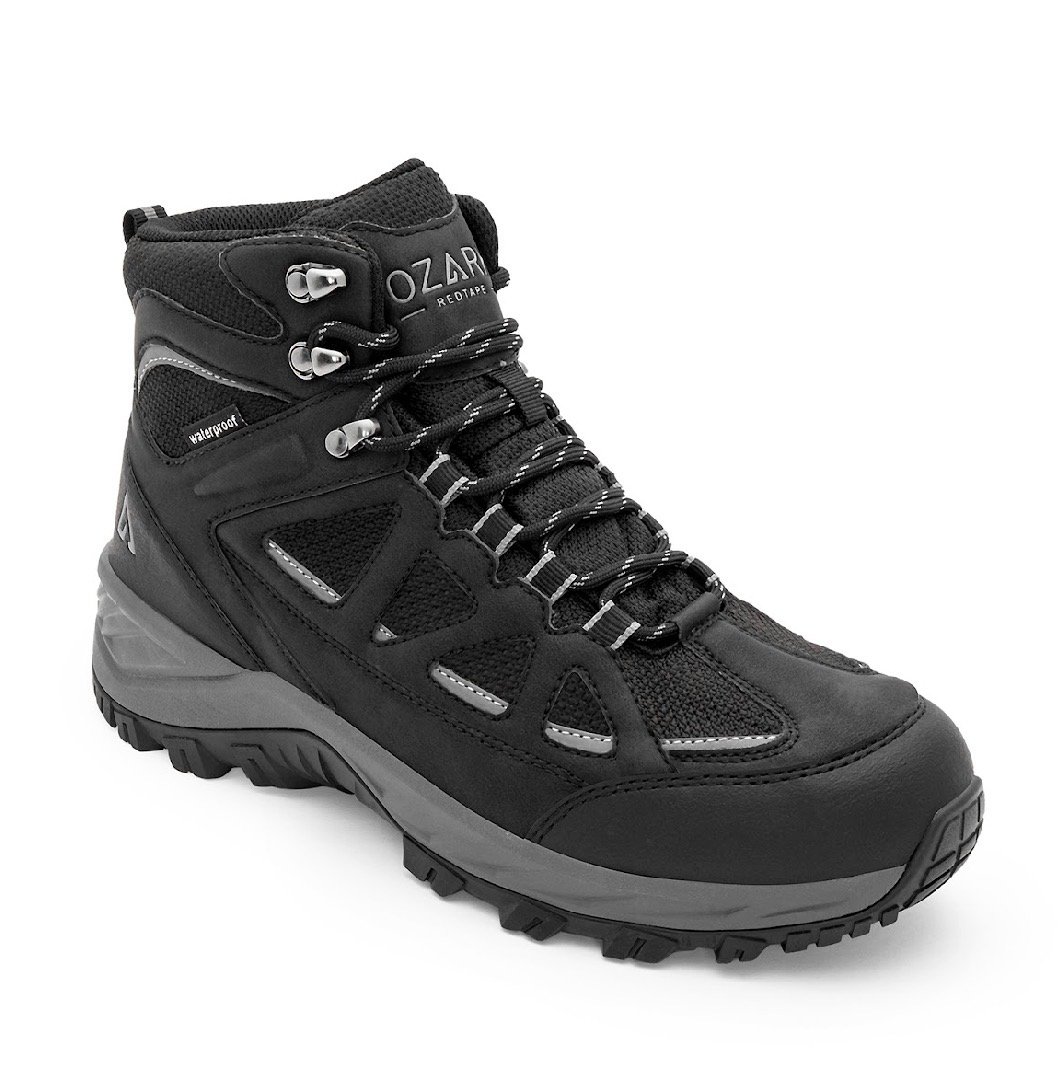 OZARK LACE OUTDOOR HIKING BOOTS - BLACK