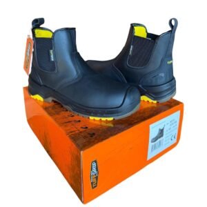 TUFF GRIP SLIP ON SAFETY BOOTS - BLACK