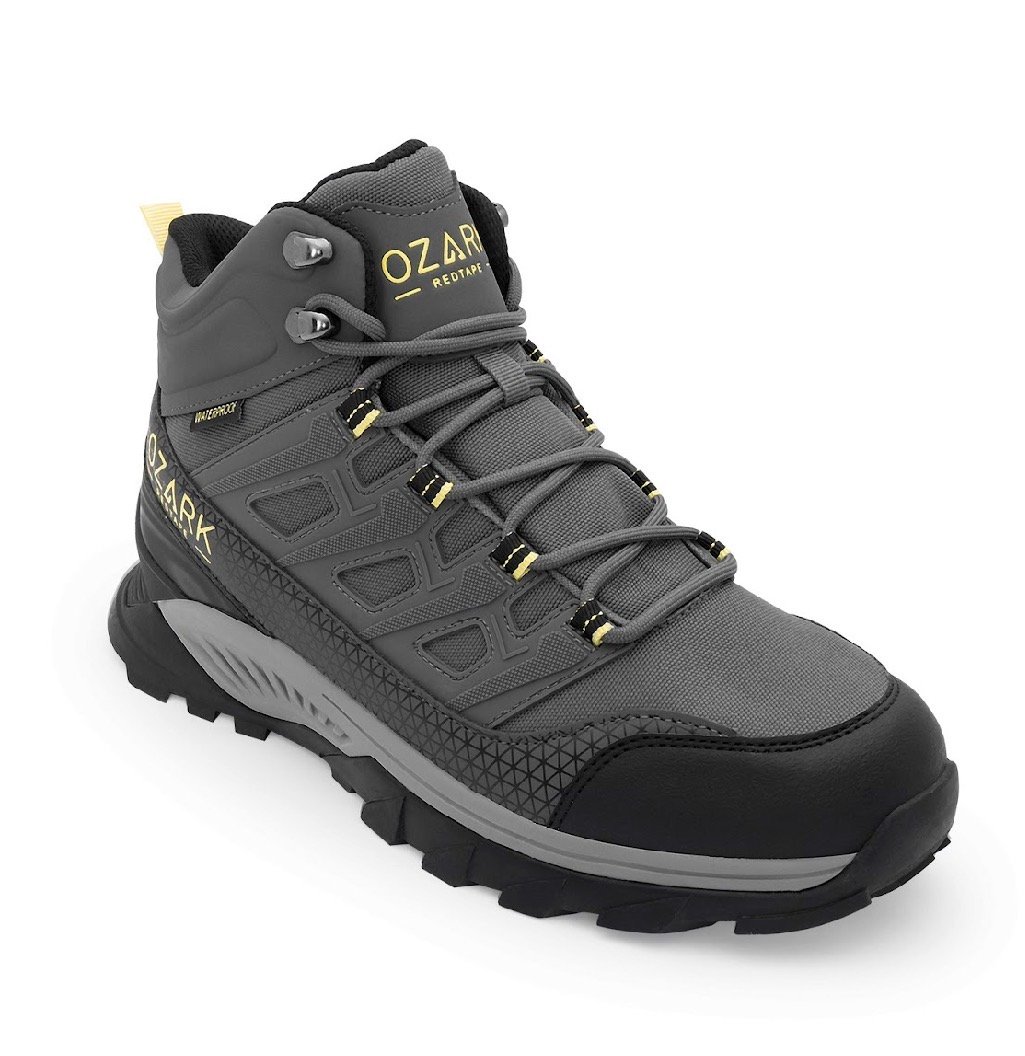 OZARK LACE OUTDOOR HIKING BOOTS - DARK GREY