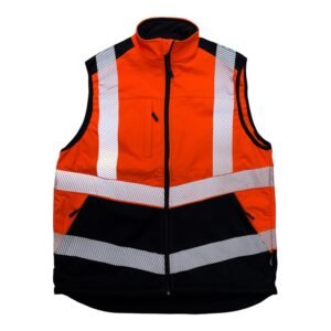 SUPERTOUCH HI-VIS SOFTSHELL BODYWARMER