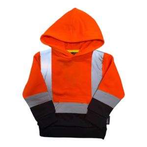 HI-VIS KIDS IMPACT HOODIE - ORANGE