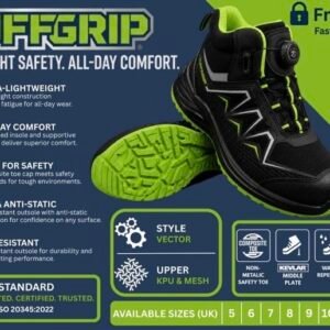 TUFFGRIP BOA SAFETY BOOTS - GREEN/BLACK